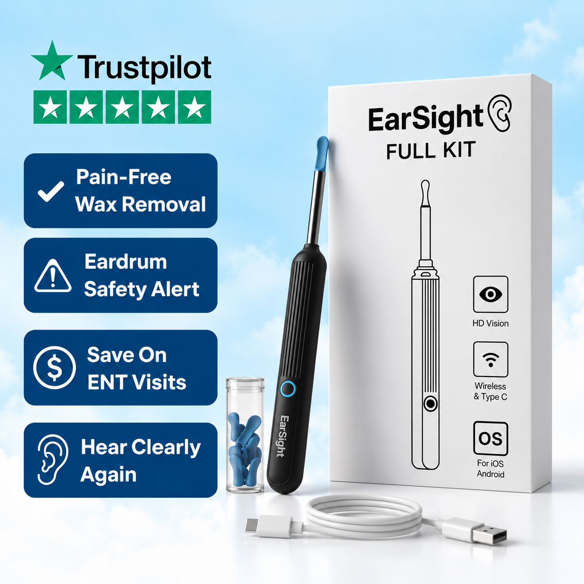 Earsight — Ear Camera & Cleaning Kit